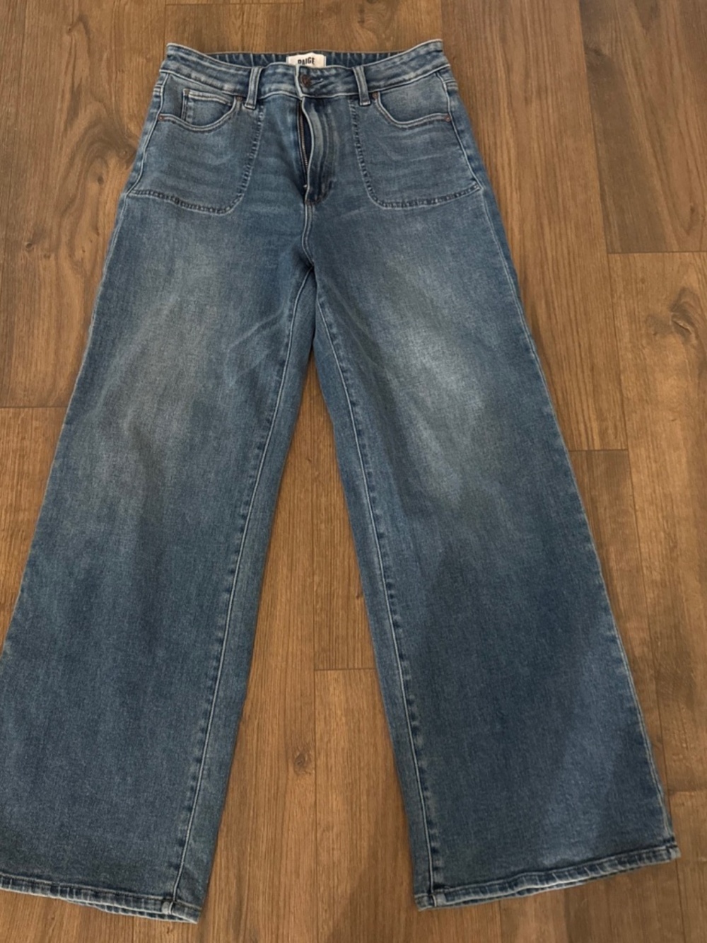 Paige Anessa High Rise Wide Leg Jeans Monrovia 29 $269 Anthropologie worn once